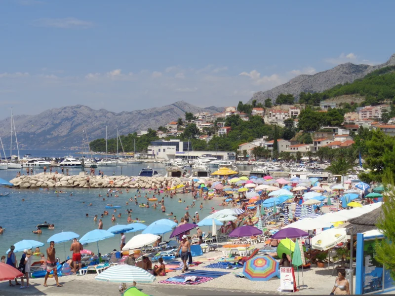Baška Voda beach on the Makarska Riviera